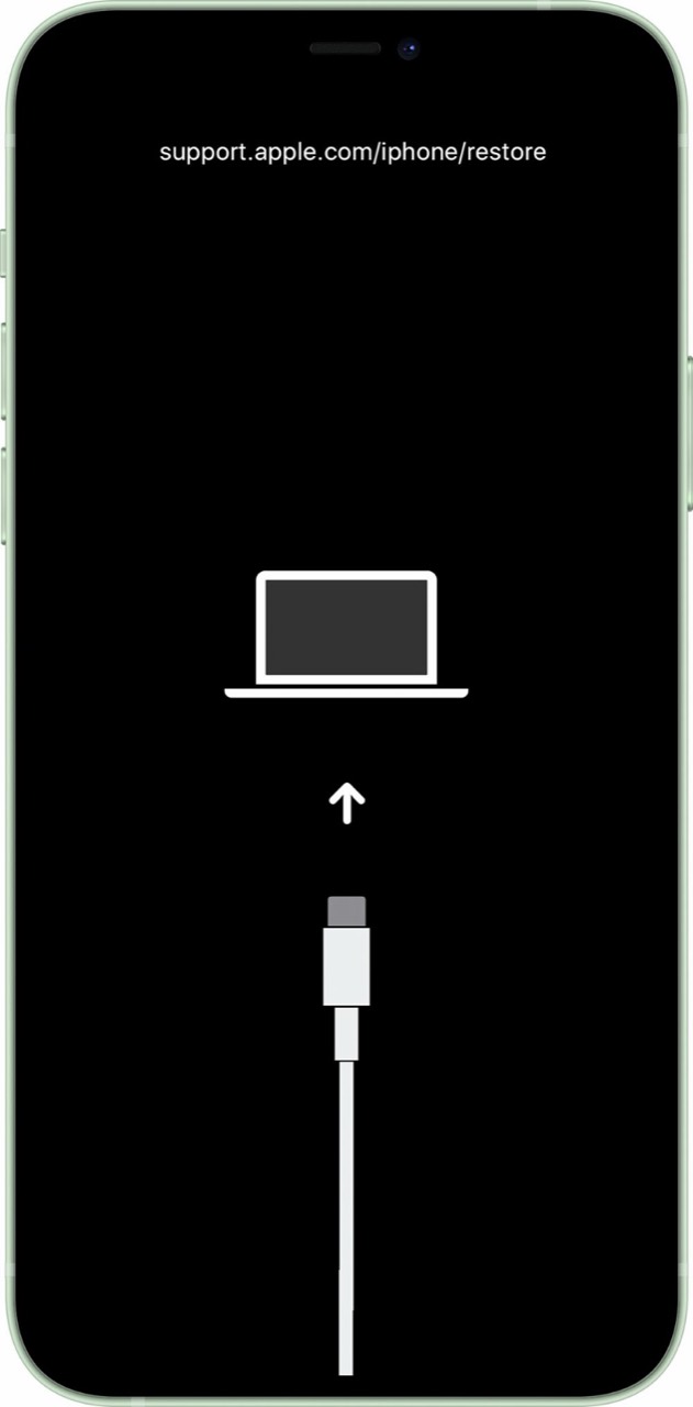 リカバリーモードになったiPhone 14 Pro Max